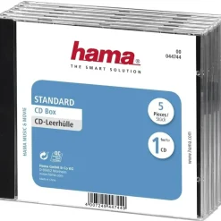 Hama 44744 CD-Leerhülle Standard 5er-Pack