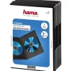 Hama 51294 DVD-Doppel-Leerhülle mit Folie 5er-Pack schwarz