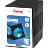 Hama DVD-Doppel-Leerhülle Slim für 2 DVDs schwarz (Packung mit 25)