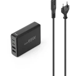 Hama 4-fach QC/PD, 65W Ladestation Universal, Schwarz