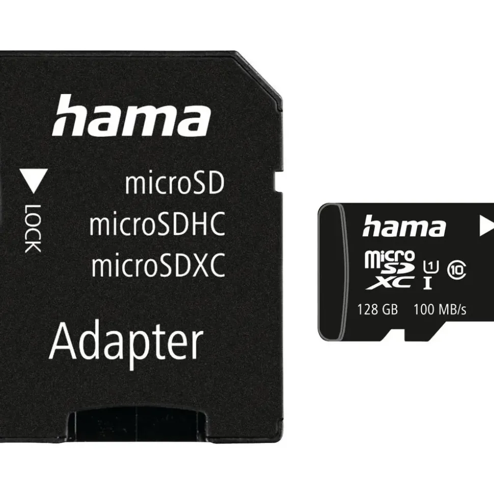 Hama microSDXC 128GB Class 10 UHS-I + SD-Adapter