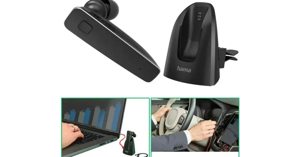 Hama MyVoice2100 Multipoint, Sprachsteuerung, Schwarz
