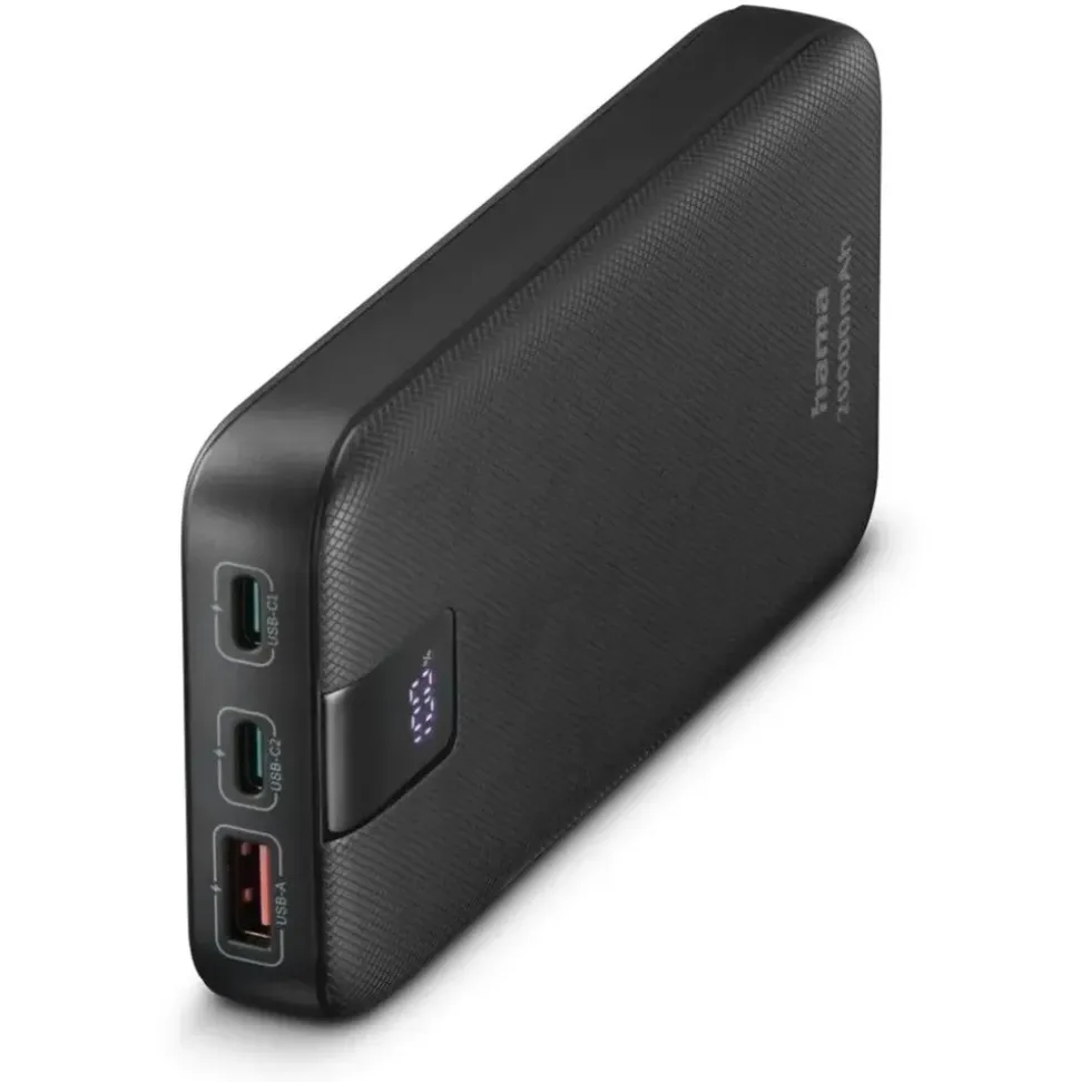 Hama Power Pack PD 20 mit 2 Ausgängen USB-C/USB-A 20.000mAh Anthrazit