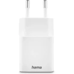 Hama Schnellladegerät, 1x USB-C 1x USB-A Mini-Ladegerät, 30 W, Weiß