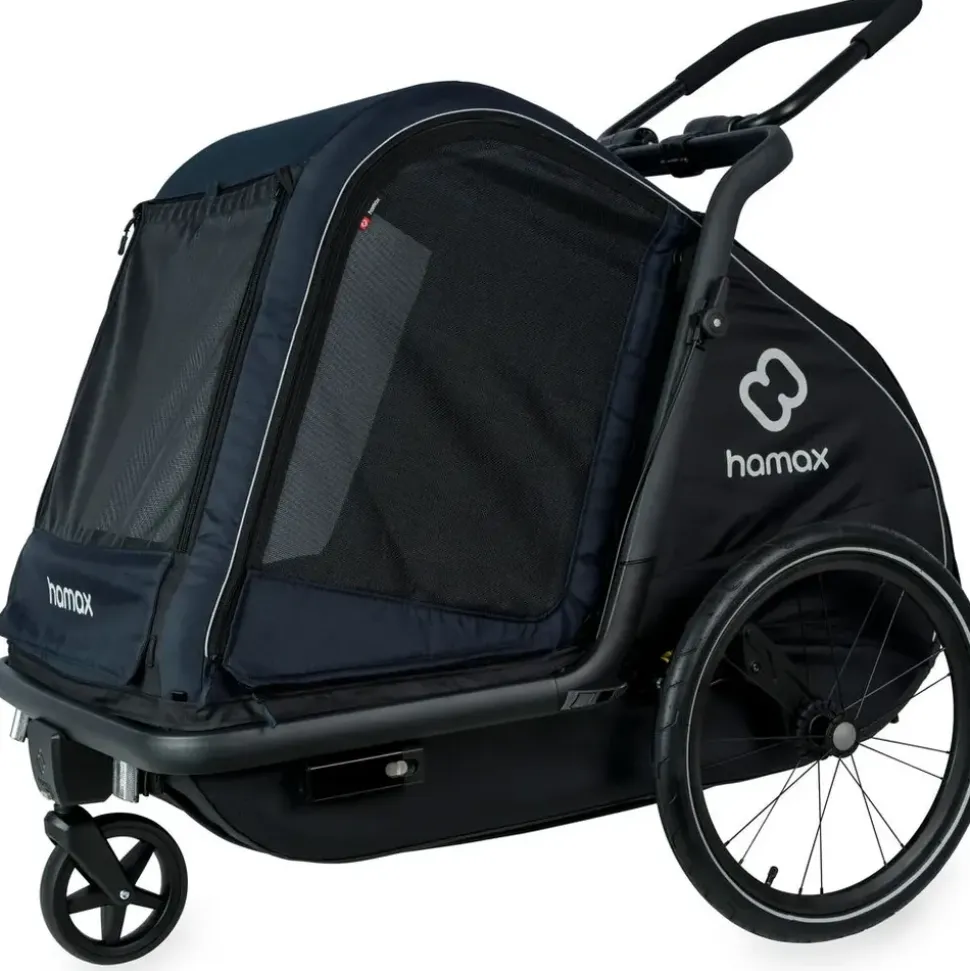 Hamax Pluto L Hundeanhänger navy/black 2025