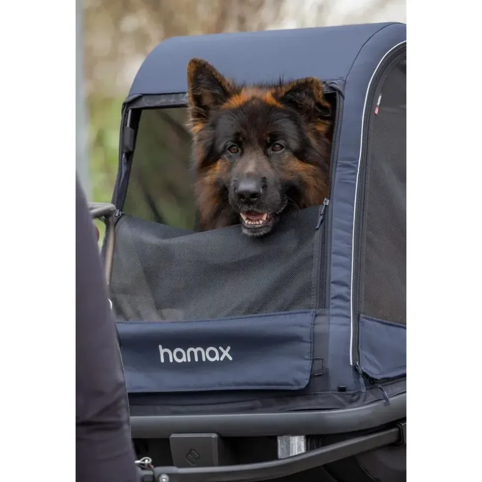 Hamax Pluto L Hundeanhänger navy/black 2025