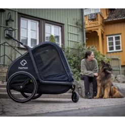 Hamax Pluto L Hundeanhänger navy/black 2025