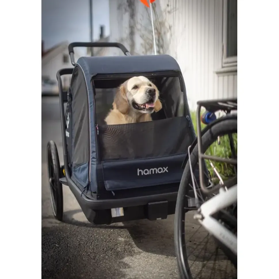 Hamax Pluto L Hundeanhänger navy/black 2025