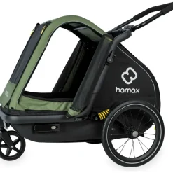 Hamax Pluto M Hundeanhänger grün/schwarz 2025