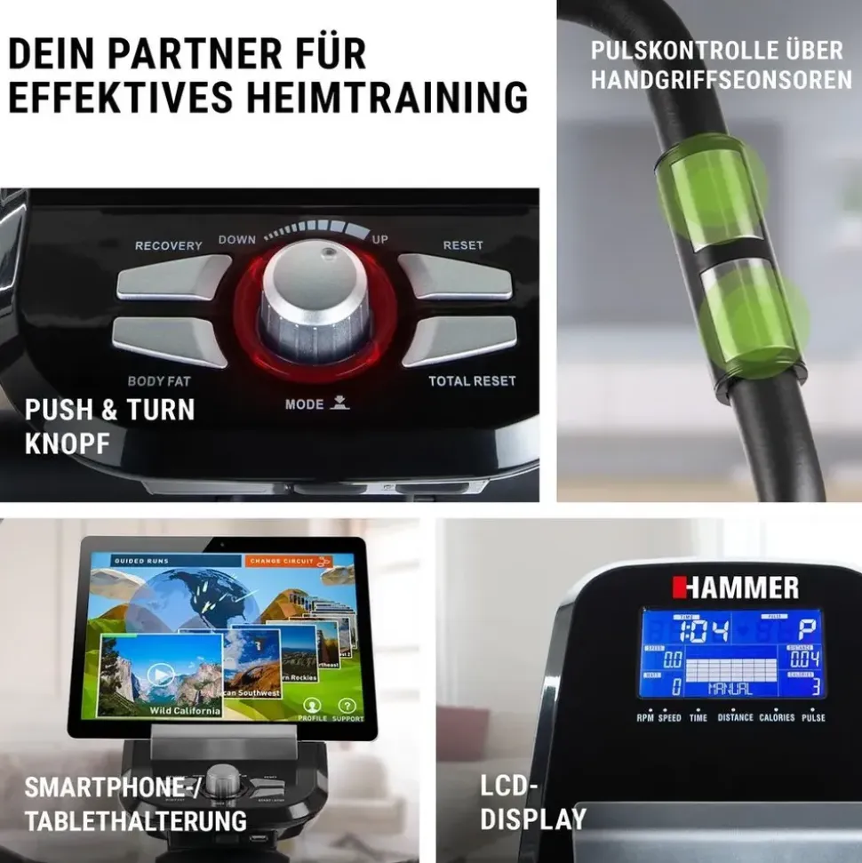 Hammer Cardio XT6 BT schwarz