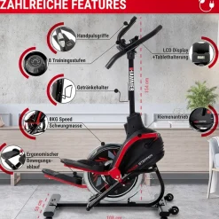Hammer Cross Stepper schwarz/rot