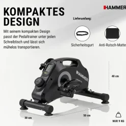 Hammer Pedaltrainer Magnet schwarz