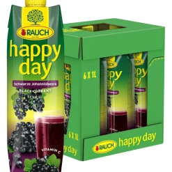Happy Day Fruchtnektar Schwarze Johannisbeere 6x 1,0 l