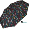 Happy Rain Taschenschirm mit Shopper 2 in 1 supermini with shopper letterjam mul...