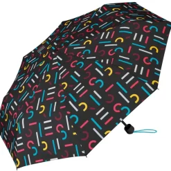 Happy Rain Taschenschirm mit Shopper 2 in 1 supermini with shopper letterjam mul...