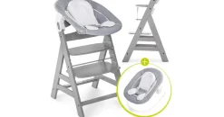hauck Alpha+ grey inkl. Alpha Bouncer 2 in 1 stretch grey