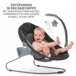 hauck Beta Plus Grau inkl. 2in1 Neugeborenen-Aufsatz
