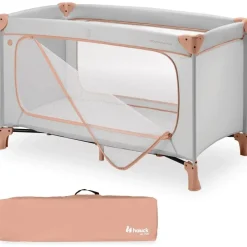 hauck Reisebett Baby mit XL Spielöffnung, Dream N Play Plus Dusty Cork