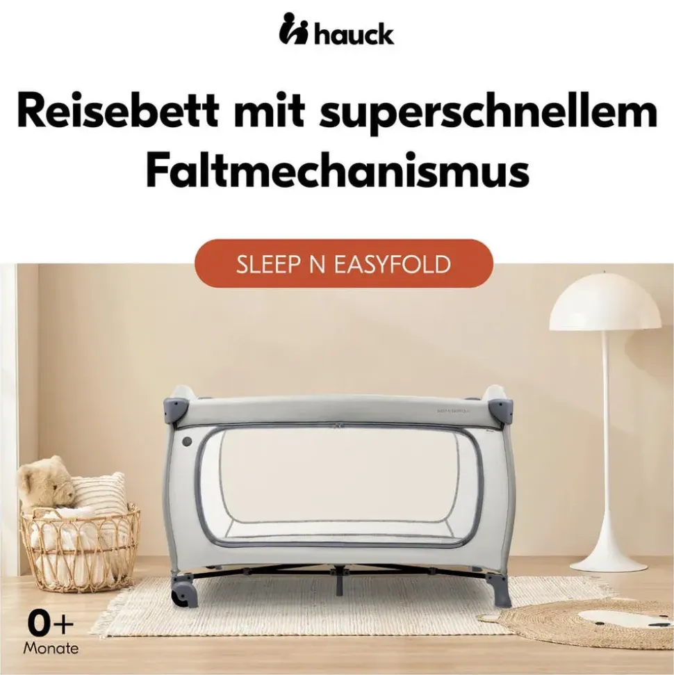hauck Reisebett Sleep N Easyfold - dunkelgrau