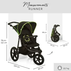 hauck Runner black/neon yellow
