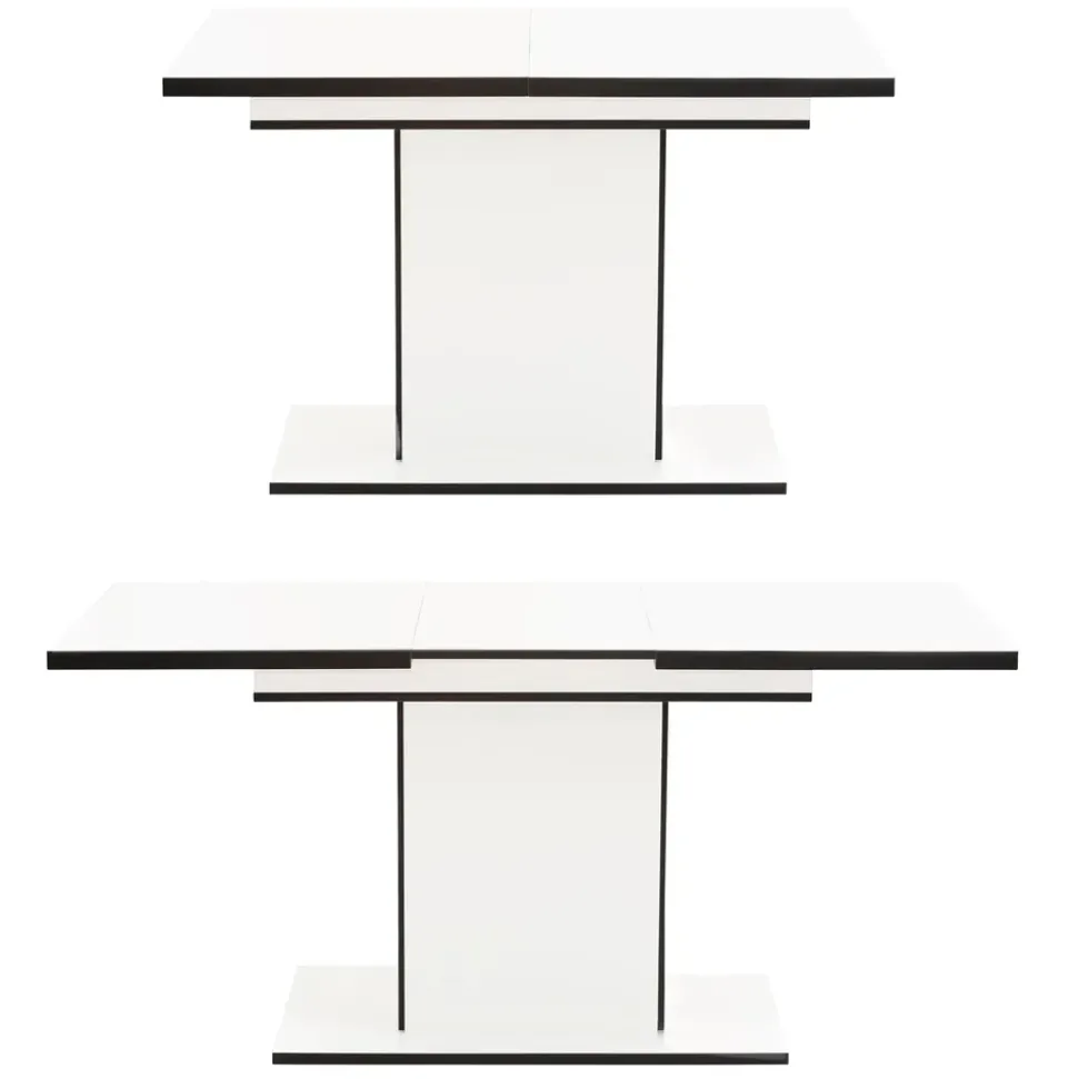 Hela Essgruppe Ariana, Esstisch mit 6 Stühlen, ausziehbarer Küchentisch, (Set, 7-tlg., 1 Tisch ausziehbar / 6 Stühle), Tisch 120-160cm, 6 Stühle mit hoher Belastbarkeit grau