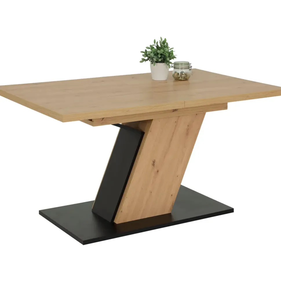 Hela Essgruppe Luise eiche, anthrazit, Holzwerkstoff B/H/T: ca. 180x76x90 cm - Eiche,