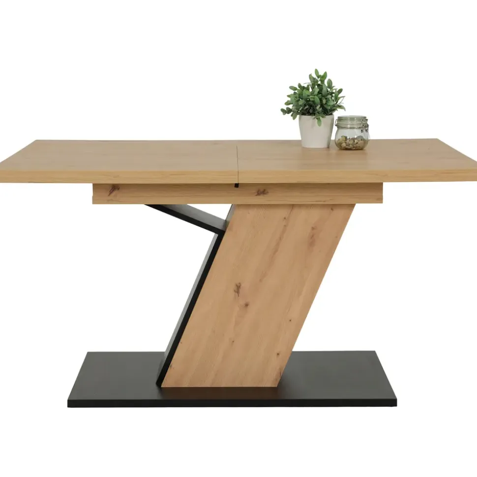 Hela Essgruppe Luise eiche, anthrazit, Holzwerkstoff B/H/T: ca. 180x76x90 cm - Eiche,