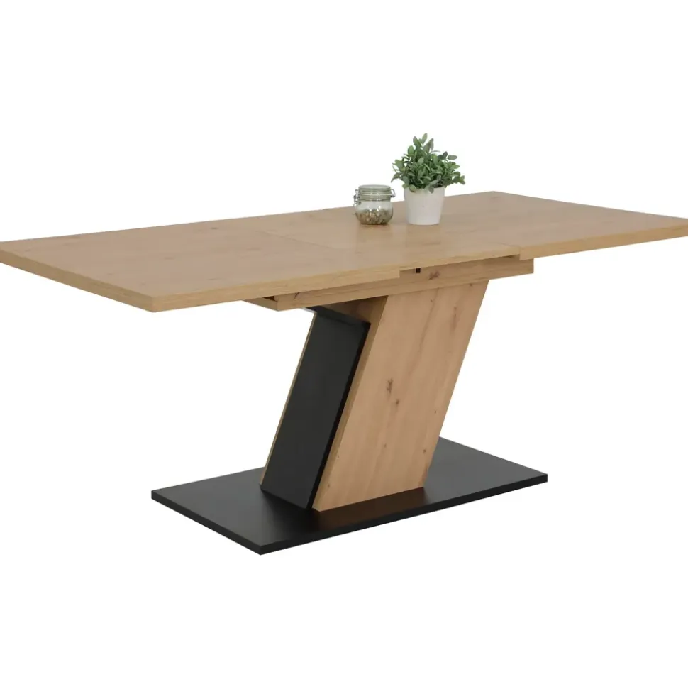 Hela Essgruppe Luise eiche, anthrazit, Holzwerkstoff B/H/T: ca. 180x76x90 cm - Eiche,