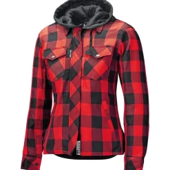 Held Lumberjack II Textiljacke Schwarz/Rot M