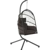 HinHocker Hängesessel Braun