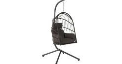 HinHocker Hängesessel Braun