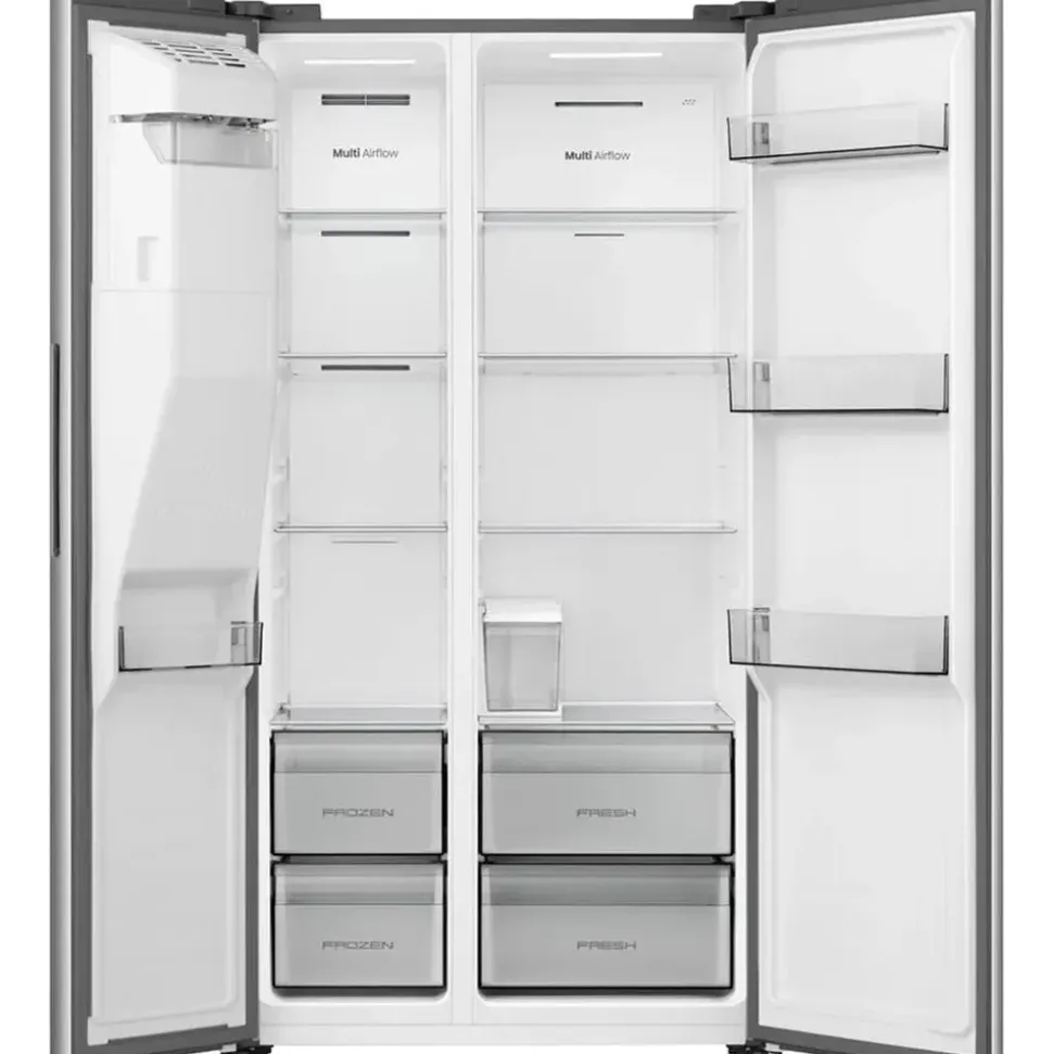 Hisense RS5P528STIE Side-by-Side (528 l, 1786 mm hoch, Silber)