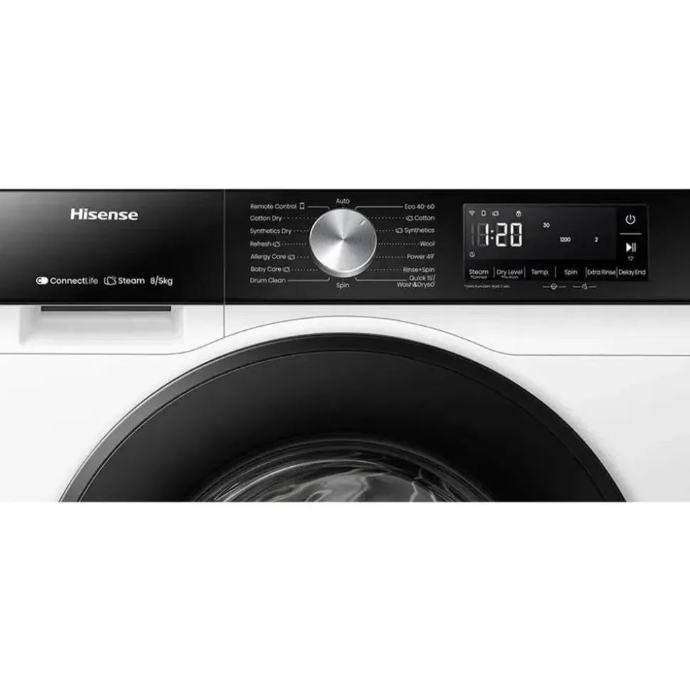 Hisense WD3S8043BW3 Waschtrockner (8 kg / 5 kg, 1400 U/min, weiß)