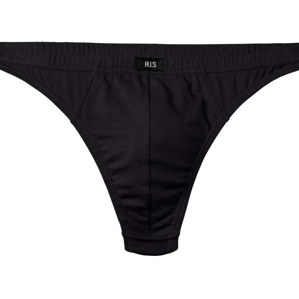 H.I.S. Herren Unterhose unifarben schwarz L 5er Pack