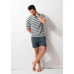 H.I.S. Pyjama gestreift Blau 44/46 (S)