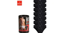H.I.S. Slips schwarz S 7er Pack