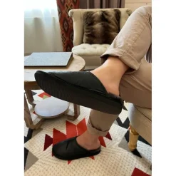Hollert Pantoffeln Schwarz 44