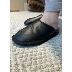 Hollert Pantoffeln Schwarz 44