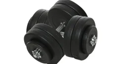 Homcom Hantelset 50 kg Kurzhanteln verstellbar schwarz