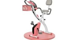 Homcom Heimtrainer mit LCD Display rosa