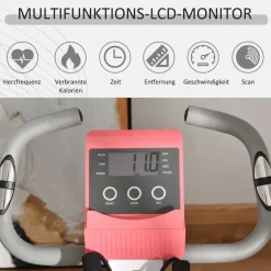 Homcom Heimtrainer mit LCD Display rosa