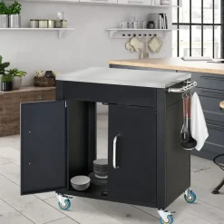Homcom Küchenwagen Schwarz