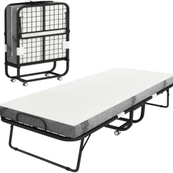 Homcom Klappbett 90 x 200 cm weiß