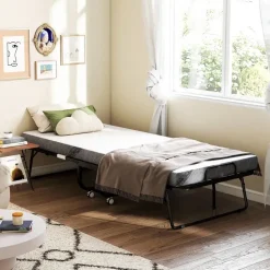 Homcom Klappbett 90 x 200 cm weiß
