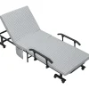 Homcom Klappbett 190 x 76 x 33 cm hellgrau