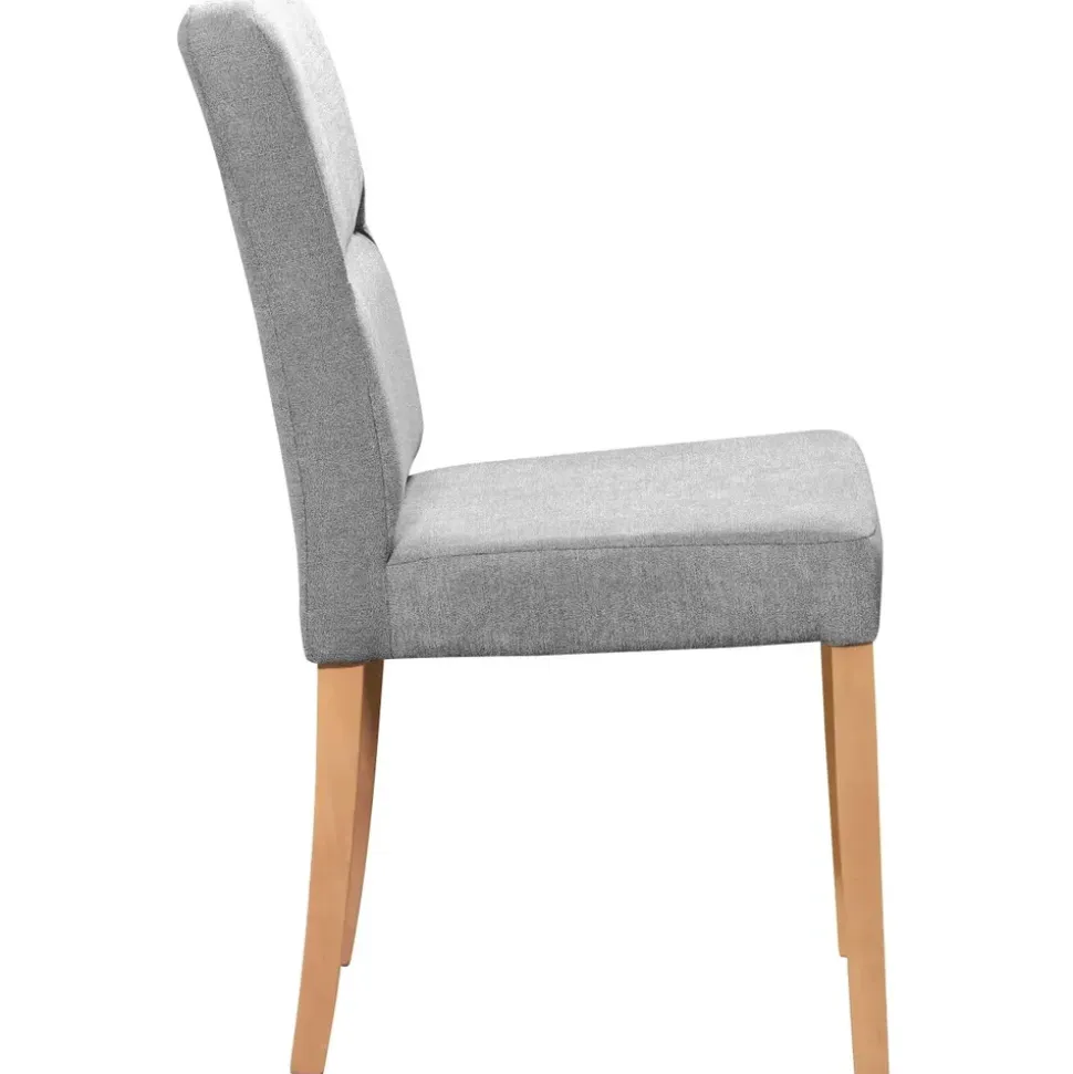 Home Affaire Eckbankgruppe HOME AFFAIRE "Laros Sitzgruppe, Eckbank, Stühle, Tisch", grau (grau, grau, natur), B:182cm H:85cm T:141cm, 100% PES, Sitzmöbel-Sets, Eckbankgruppe, perfekt für Küche, Esszimmer, Wohnzimmer, Bestseller