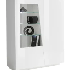 Home Affaire Highboard 120 x 146 x 43 cm Weiß hochglanz