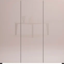 Home Affaire Mister Schuhregal 120 x 115 x 34 cm beige hochglanz / beige