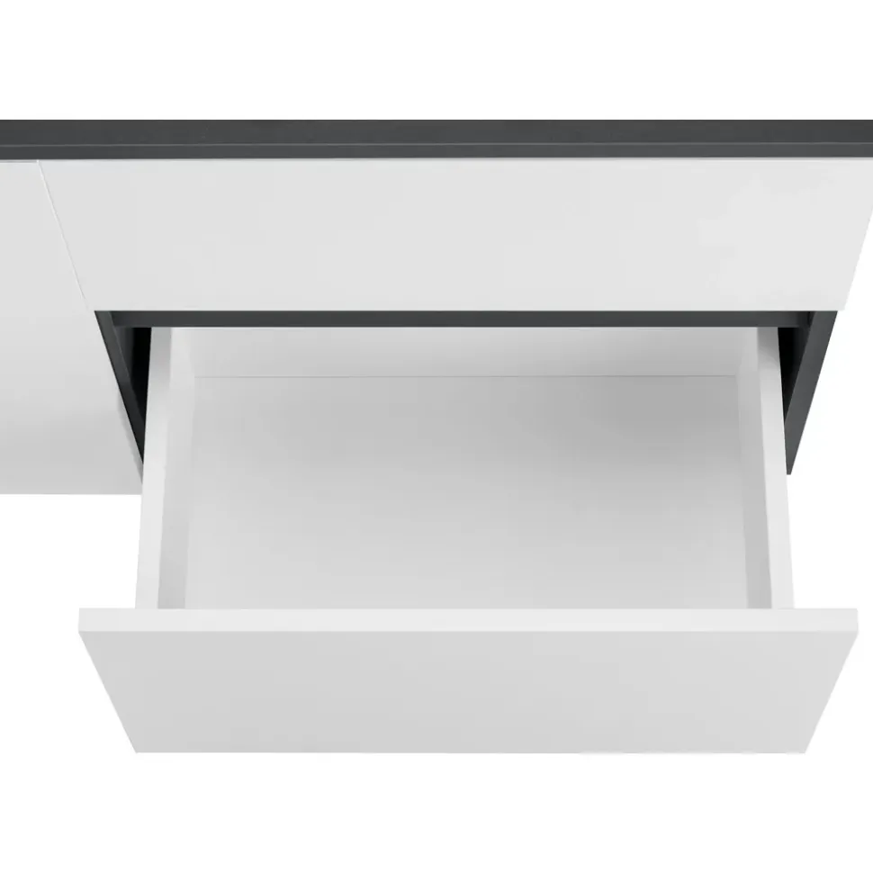Home Affaire Waschbeckenunterschrank Wisla 80 x 53 cm Grau