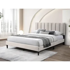 home collective Polsterbett 160 x 200 cm Beige